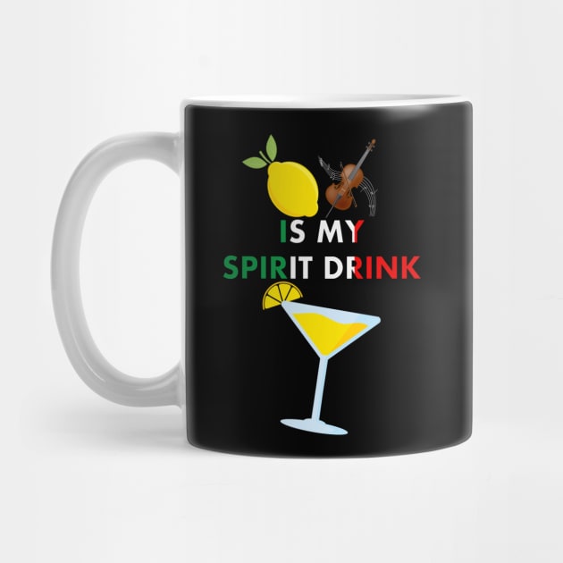 Lemon Cello Limoncello is my Spirit Drink Funny by Rosemarie Guieb Designs